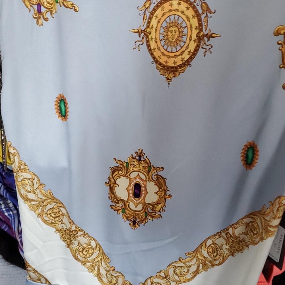 Marciano Blue and Gold Mini Dress NEW! - Picture 7 of 8